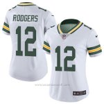 Camiseta NFL Limited Mujer Green Bay Packers 12 Rodgers Verde