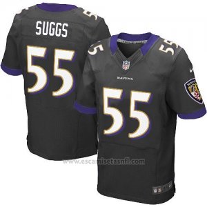 Camiseta Baltimore Ravens Suggs Negro Nike Elite NFL Hombre