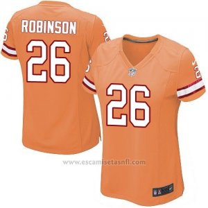 Camiseta Tampa Bay Buccaneers Robinson Naranja Nike Game NFL Mujer