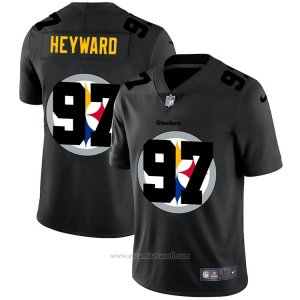 Camiseta NFL Limited Pittsburgh Steelers Heyward Logo Dual Overlap Negro