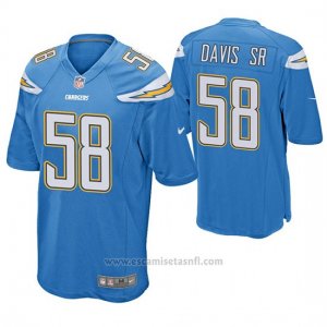 Camiseta NFL Game Hombre San Diego Chargers Thomas Davis Sr Powder Azul