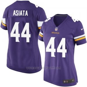 Camiseta Minnesota Vikings Asiata Violeta Nike Game NFL Mujer