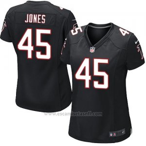 Camiseta Atlanta Falcons Jones Negro Nike Game NFL Mujer