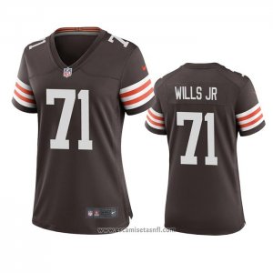 Camiseta NFL Game Mujer Cleveland Browns Jedrick Wills Marron