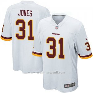 Camiseta Washington Redskins Jones Blanco Nike Game NFL Hombre