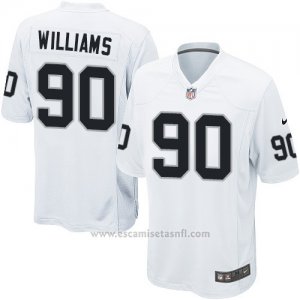 Camiseta Oakland Raiders Williams Blanco Nike Game NFL Nino