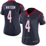 Camiseta NFL Limited Mujer Houston Texans 4 Deshaun Watson Azul