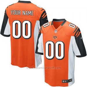Camisetas NFL Limited Nino Cincinnati Bengals Personalizada Naranja
