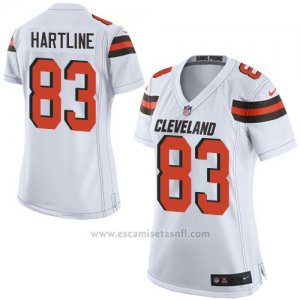 Camiseta Cleveland Browns Hartline Blanco Nike Game NFL Mujer