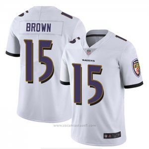 Camiseta NFL Game Baltimore Ravens 15 Marquise Brown Blanco
