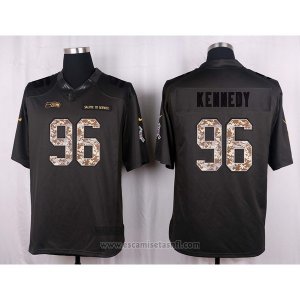Camiseta Seattle Seahawks Kennedy Apagado Gris Nike Anthracite Salute To Service NFL Hombre