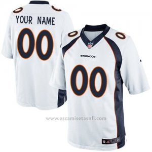 Camisetas NFL Limited Nino Denver Broncos Personalizada Blanco
