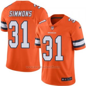 Camiseta Denver Broncos Simmons Naranja Nike Legend NFL Hombre