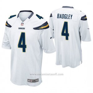 Camiseta NFL Game Hombre San Diego Chargers Michael Badgley Blanco