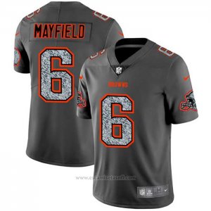 Camiseta NFL Limited Cleveland Browns Mayfield Static Fashion Gris
