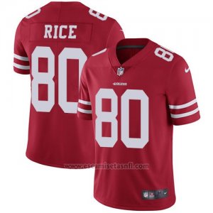 Camiseta NFL Limited Hombre San Francisco 49ers 80 Jerry Rice Rojo Stitched Vapor Untouchable
