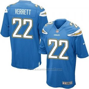 Camiseta San Diego Chargers Verrett Azul Nike Game NFL Hombre