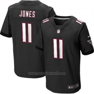 Camiseta Atlanta Falcons Jones Negro Nike Elite NFL Hombre2