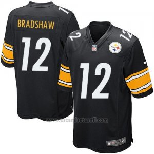 Camiseta Pittsburgh Steelers Bradshaw Negro Nike Game NFL Hombre