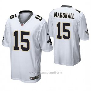 Camiseta NFL Game Hombre New Orleans Saints Brandon Marshall Blanco