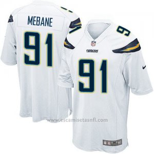Camiseta San Diego Chargers Mebane Blanco Nike Game NFL Hombre