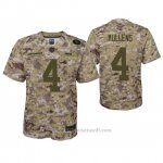 Camiseta NFL Game Nino San Francisco 49ers Nick Mullens Camuflaje 2018 Salute To Service