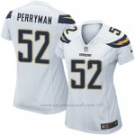 Camiseta San Diego Chargers Perryman Blanco Nike Game NFL Mujer