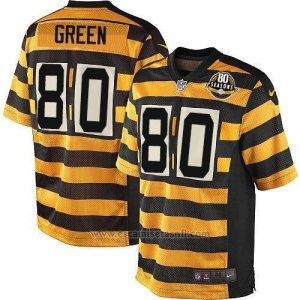 Camiseta Pittsburgh Steelers Green Amarillo Nike Game NFL Nino