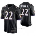 Camiseta NFL Game Hombre Baltimore Ravens Mark Ingram Jr. Negro