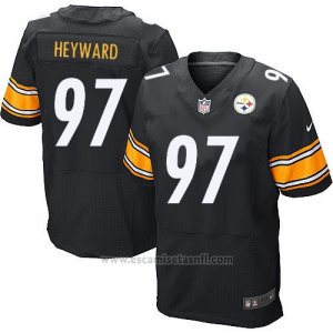 Camiseta Pittsburgh Steelers Heyward Negro Nike Elite NFL Hombre