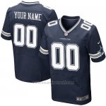 Camisetas NFL Elite Hombre Dallas Cowboys Personalizada Azul