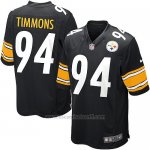 Camiseta Pittsburgh Steelers Timmons Negro Nike Game NFL Nino