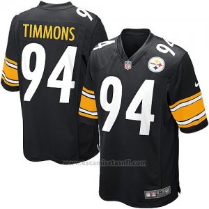 Camiseta Pittsburgh Steelers Timmons Negro Nike Game NFL Nino