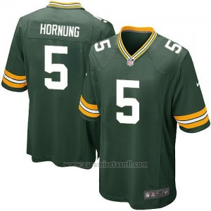 Camiseta Green Bay Packers Hornung Verde Militar Nike Game NFL Nino