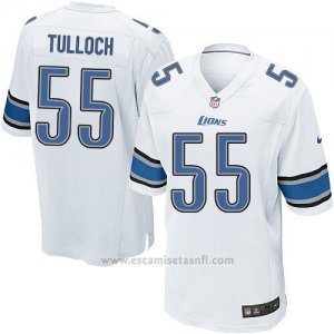 Camiseta Detroit Lions Tulloch Blanco Nike Game NFL Nino