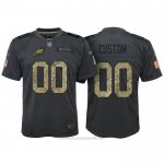 Camiseta NFL Limited Nino Philadelphia Eagles Personalizada 2016 Salute To Service Negro