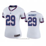 Camiseta NFL Legend Mujer New York Giants Xavier Mckinney Blanco Color Rush