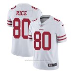 Camiseta NFL Limited Hombre San Francisco 49ers 80 Rice Blanco
