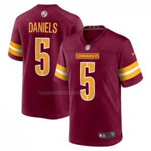 Camiseta NFL Game Washington Commanders Jayden Daniels 2024 NFL Draft First Round Pick Rojo
