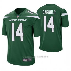 Camiseta NFL Game Hombre New York Jets Sam Darnold Verde 60th Aniversario