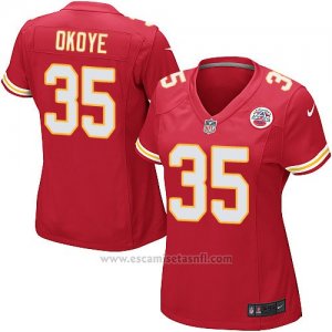Camiseta Kansas City Chiefs Okoye Rojo Nike Game NFL Mujer