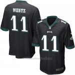 Camiseta Philadelphia Eagles Wentz Negro Nike Game NFL Nino