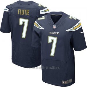 Camiseta San Diego Chargers Flutie Profundo Azul Nike Elite NFL Hombre