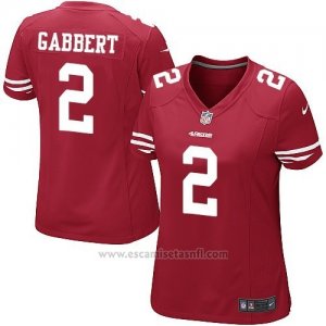Camiseta San Francisco 49ers Gabbert Rojo Nike Game NFL Mujer