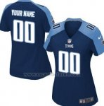 Camisetas NFL Mujer Hombre Tennessee Titans Personalizada Azul2