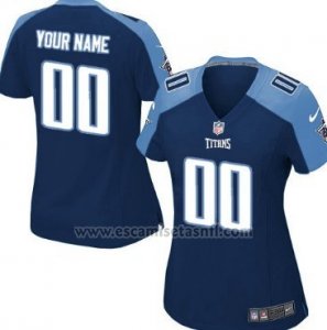 Camisetas NFL Mujer Hombre Tennessee Titans Personalizada Azul2