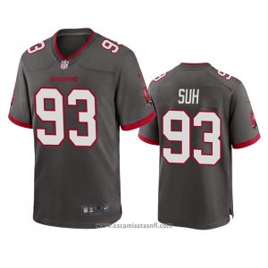 Camiseta NFL Game Tampa Bay Buccaneers Ndamukong Suh 2020 Gris