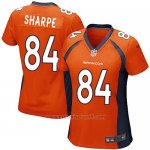 Camiseta Denver Broncos Sharpe Naranja Nike Game NFL Mujer