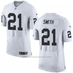 Camiseta Oakland Raiders Smith Blanco Nike Elite NFL Hombre2
