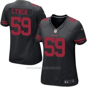 Camiseta San Francisco 49ers Lynch Negro Nike Game NFL Mujer